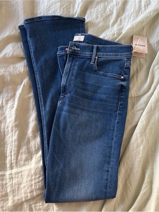 MOTHER Denim - MOTHER Skinny Jeans in Dark Blue Denim